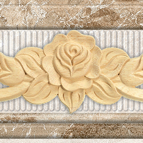 image description Плитка Cube Napoli Border-1 with gold 7.5x30 (шт.)