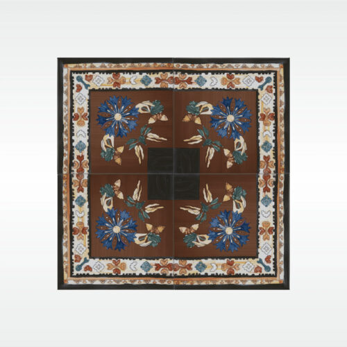 22GR-BN(NS) Плитка REDA Ковер Угловая бирюзово-зеленая 20х20 гладкая, глянцевая (Пано 4 штуки) (0,16 кв.м.)